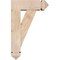 Ekena Millwork Traditional Arts and Crafts Smooth Bracket w/ Offset Brace, Douglas Fir, 5 1/2"W x 14"D x 22"H BKT0604X14X22TRA03SDF - alternate 4
